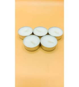 Tealight Mum Mini Boy Soya Parafinli 100 Adet Beyaz (EKONOMİK)
