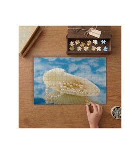 Deniz Kabuğu - İnciler Tasarımı 240 parça Ahşap Puzzle Ahşap Kutuda MP10326