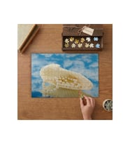 Deniz Kabuğu - İnciler Tasarımı 240 parça Ahşap Puzzle Ahşap Kutuda MP10326