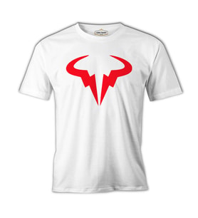 Tenis - Nadal Logo Beyaz Erkek Tshirt