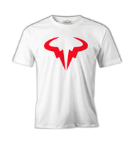 Tenis - Nadal Logo Beyaz Erkek Tshirt