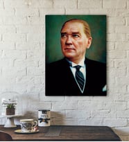BK Home Atatürk Tasarımlı Kanvas Tablo-37