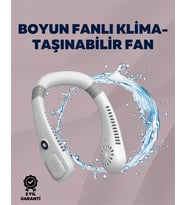 Kişisel Klima Fanı 360° Dairesel Ha Akışı, Bladeless Tasarım, 5 Rüzgar Hızı, Taşınabilir ve Sessiz