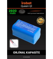 İrobat Queen Q1 2600mAh Robot Süpürge Bataryası - Sertifikalı Güvenlik, Gerçek Kapasite