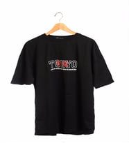 Ontu Tokyo Beyaz Oversize Unisex Anime T-shirt (Siyah)