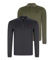 İKİLİ SET V4007 DEWBERRY ERKEK SWEATSHIRT-LACİVERT-HAKİ