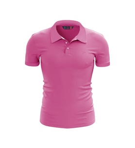 %100 Pamuk Polo T-Shirt IMPERO PEMBE