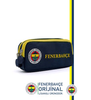 Fenerbahçe Orijinal Logo Baskılı Kalemlik Çift Gözlü Kalem Kutusu