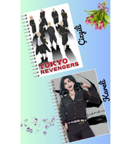 Tokyo revengers defter seti 2 adet A4 boyutu 21*30 çizgili + kareli 60 syf