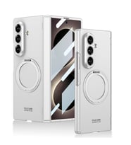 Galaxy Z Fold 8 Ultra Kılıf M-safe Şarj Özellikli Zore Kıpta KPT-07 Ring Standlı Sert PC Kapak