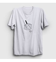 Presmono Unisex Beyaz Stop Thinking T-Shirt 290430tt (Beyaz)