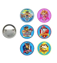 Lisanslı Yaka çanta rozeti PAW PATROL 6LI