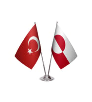 Greenland İkili Masa Bayrağı