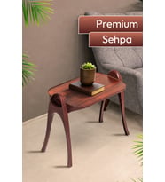 Ahşap Desenli Çok Amaçlı Sehpa – Modern Yan Sehpa