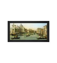 Manzara Temalı Kanvas Tablo 50 x 70 cm Siyah Çerçeve