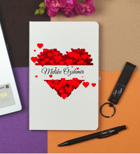 Kişiye Özel Defter Kalem ve Anahtarlık Hediye Seti