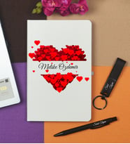 Kişiye Özel Defter Kalem ve Anahtarlık Hediye Seti