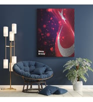 Kişiye Özel Türk Bayrağı Tasarımlı Kanvas Tablo 30*50 CM