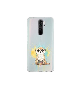 Redmi Note 8 Pro ile Uyumlu Splash Mirket Tasarımlı Şeffaf Silikon Kılıf