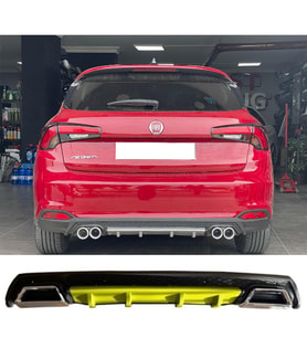Fiat Egea Hb Sarı Difüzör Çiftli Kare Egzoz Görünümlü D Tip Difizör