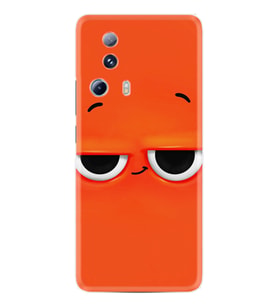 Xiaomi Mi 13 Lite Kılıf Resimli Desenli Silikon Platinium Series Orange 1830