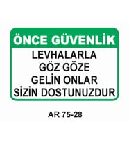 İŞ GÜVENLİĞİ UYARI LEVHASI 1 ADET PVC 21 X 29CM