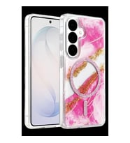 Onegif Samsung Galaxy S26 Lotus Simli Magsafe Kapak - Pembe