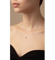 Usho Jewelry Minimal Tek İnci Detaylı Gümüş Renk Kadın Kolye, 925 Ayar Gümüş Kadın İnci Kolye (Silver)