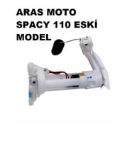 Honda Spacy 110 Benzin Pompası Komple Şamandıra Full Set 2010-11(Eski Model)-ARASMOTO (Siyah)
