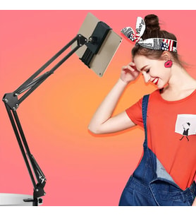 TechTic Masa Tablet Telefon Tutacağı Hareketli 360 Derece Dönebilen Youtuber Twitch Yayıncı Standı