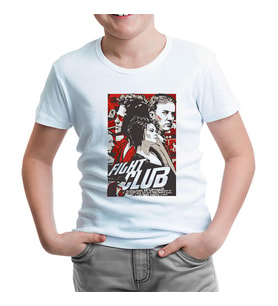 Fight Club Beyaz Çocuk Tshirt