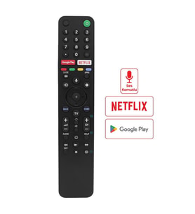 Weko Kl Sony RMF-TX500P Sesli Kumanda Ses Komutlu LCD LED Tv Kumandası Netflix Google Play Tuşlu