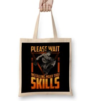 Funny Please Wait Installing Muay Thai Skills MMA Bez Çanta Uzun Saplı
