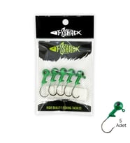 Kurşunlu Jighead Zoka - 8g - Fishack - Yeşil (XHA02) - 5 Adet