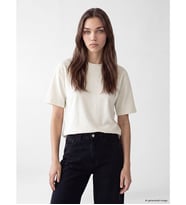 LCW Modest Bej Soft Touch Kadın Tişört