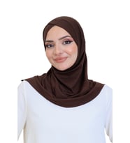 Kadın Hazır Türban Çapraz Tek Parça Pratik Namaz Başörtüsü