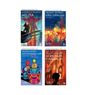 Aelita + Kira Kiralina + Artamonovlar + Görünür Karanlık- 4 Kitap Set - Iş Bankası Özel Set