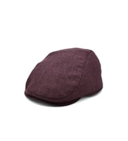 Erkek Şapka %100 Keten Kasket - Bordo