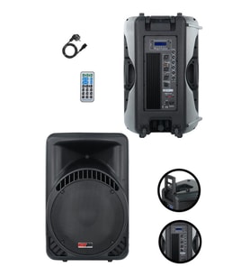 Lastvoice Ample-15A Aktif Kabin Hoparlör 15 İnç 1000 Watt Bluetooth Usb