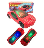 Spiderman Örümcek Adam 3D Işıklı Müzikli Çarp Dön Araba