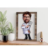 BK Gift Kişiye Özel Erkek Chef Karikatürlü 3D Ahşap Tablo, Sevgiliye Hediye, Arkadaşa Hediye, Yıl Dönümü Hediyesi, Doğum Günü Hediyesi-20