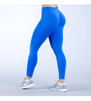 DFYNE Seamless Scrunch Tayt - Elektrik Mavisi