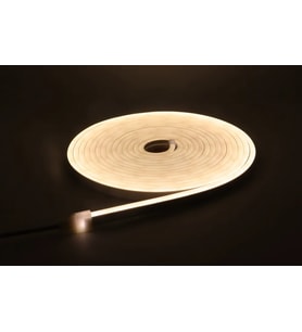 Neon LED şerit 5metre Sıcak beyaz LED zincir bandı hortum esnek dekoratif aydınlatma ışık 12V 10W