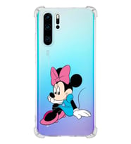 Huawei P30 Pro  Köşe Korumalı Antişok Kapak Minnie Mouse Tasarımlı Şeffaf  Kılıf
