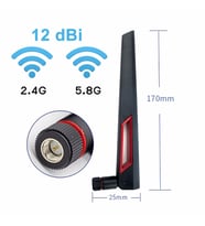 12dBi Dual Band Anten Sma Erkek 2.4GHz 5.8GHz RF Gsm Wifi Sinyal