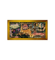 Manzara Temalı Kanvas Tablo 80 x 110 cm Gold Çerçeve