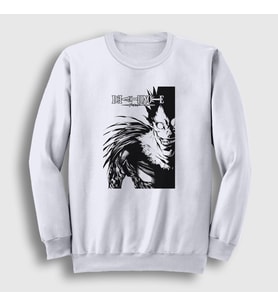 Presmono Unisex Beyaz Poster Anime Death Note Sweatshirt 130083tt