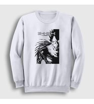 Presmono Unisex Beyaz Poster Anime Death Note Sweatshirt 130083tt