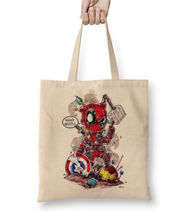 Deadpool Bez Çanta Uzun Saplı