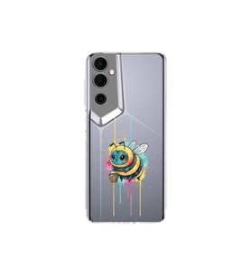 Tecno Pova Neo 2 ile uyumlu Splash arı tasarımlı şeffaf silikon kılıf
